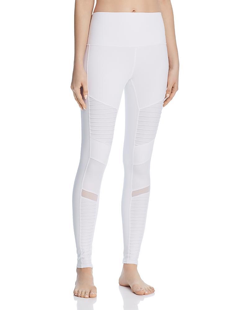 ALO | High-Waist Moto Legging Grey, Size: XS Product Image