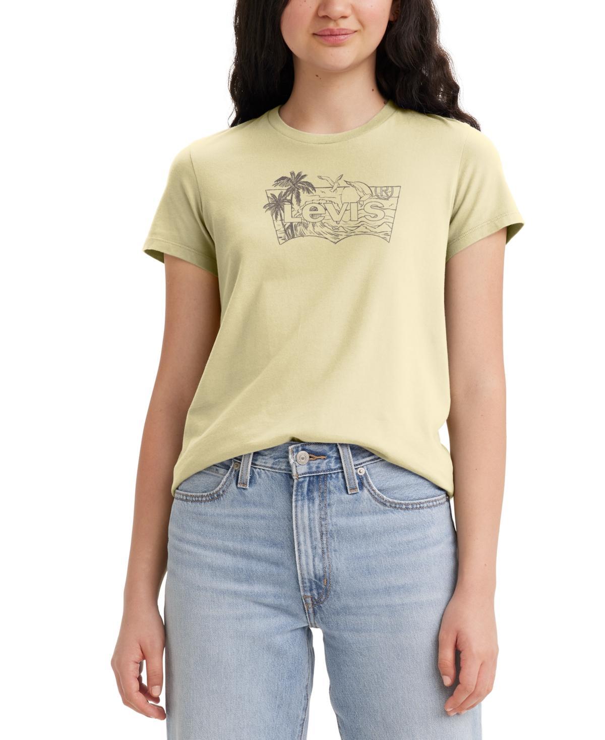 Women's Levi's® Logo Perfect Tee, Size: XS, Housemark Smokestack Product Image