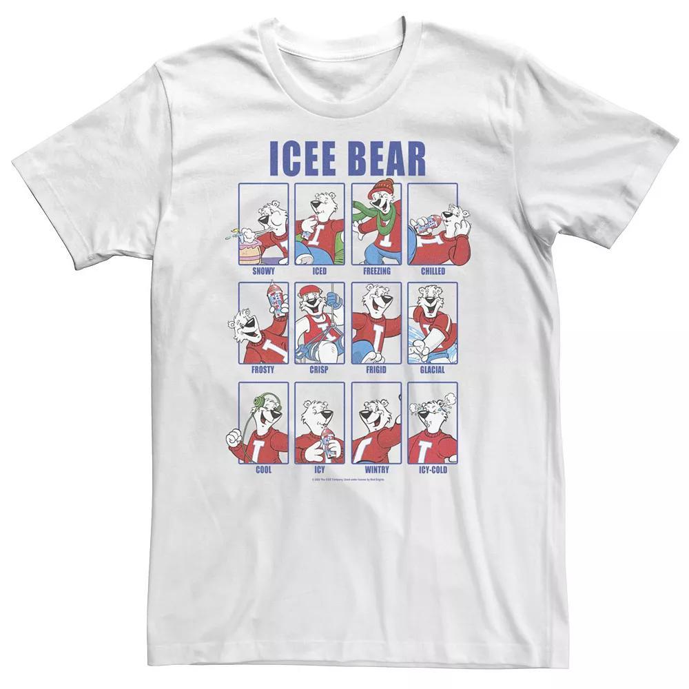 Big & Tall ICEE Bear Emotions Portrait Panels Tee, Men's, Size: 3XL, White Product Image