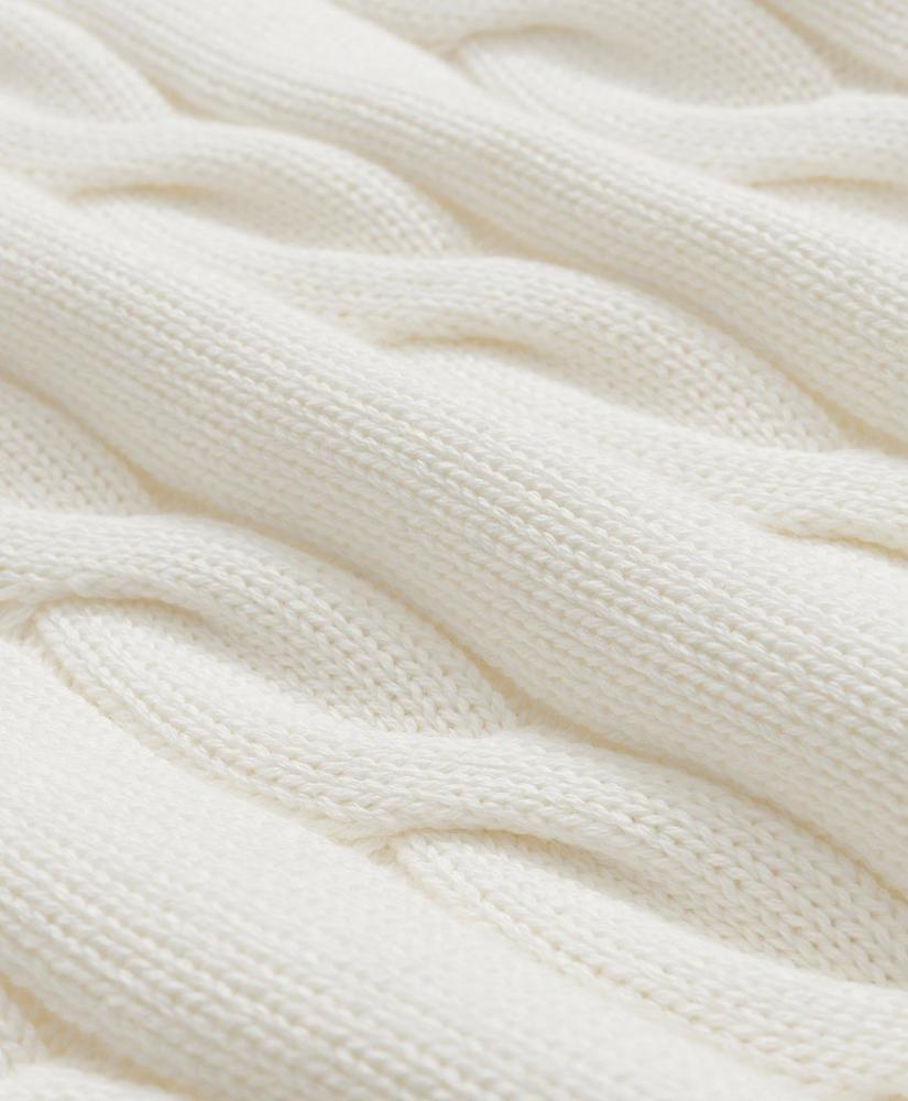 Cable Knit Tennis Half-Zip Sweater in Supima® Cotton Product Image