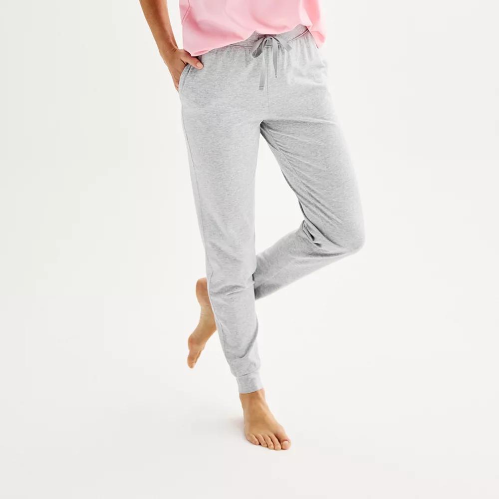 Women's Sonoma Goods For Life® Cotton Modal Cuffed Sleep Pants, Size: XXL, Medium Cumulus Grey Product Image