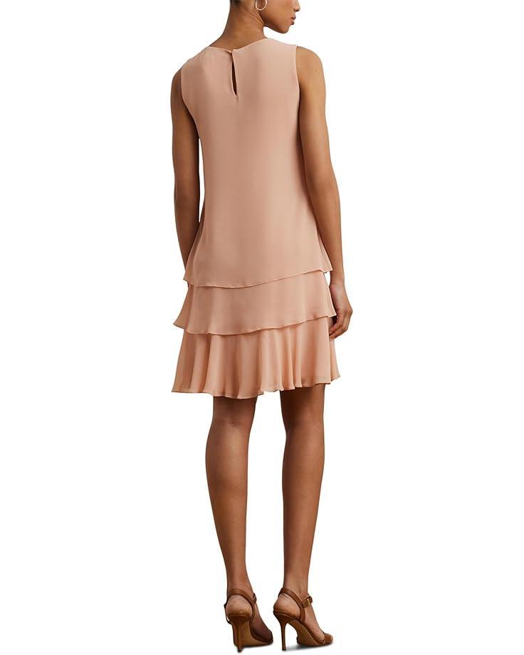 Floral Bubble Crepe Cap-Sleeve Dress Product Image