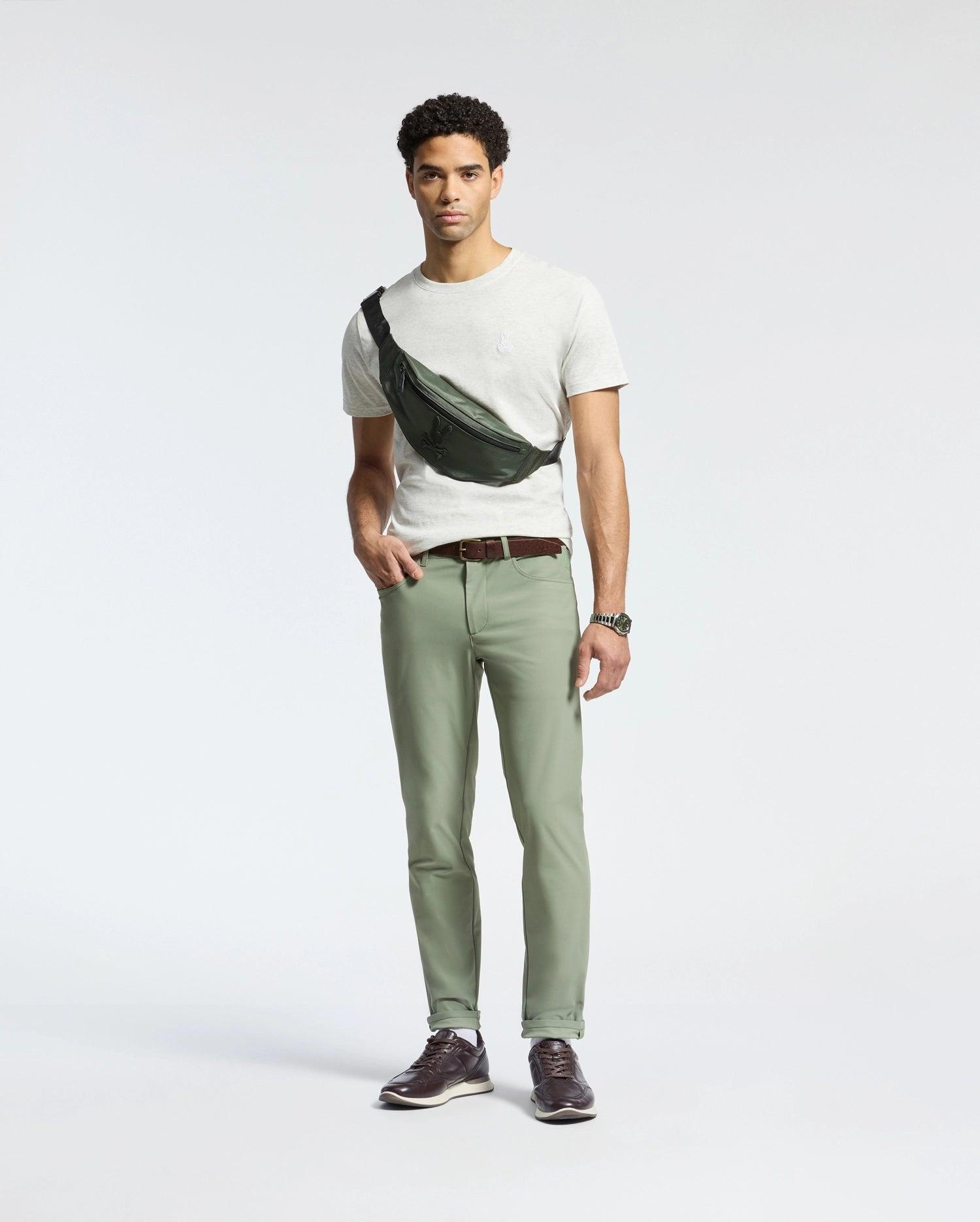 Men's James Premium Crew Neck Tee 265 ECRU HEATHER / M Product Image