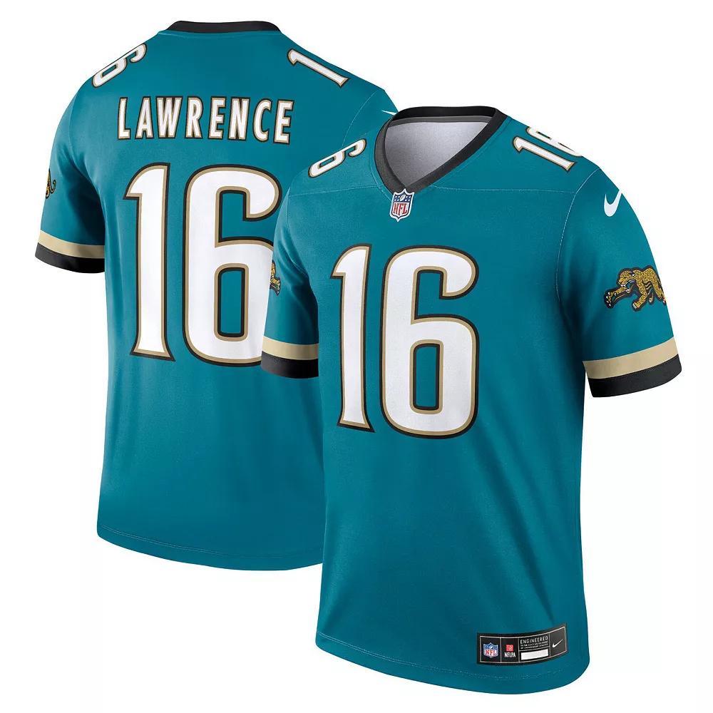 Men's Nike Trevor Lawrence Teal Jacksonville Jaguars Alternate Legend Player Performance Top, Size: 3XL, Blue Product Image