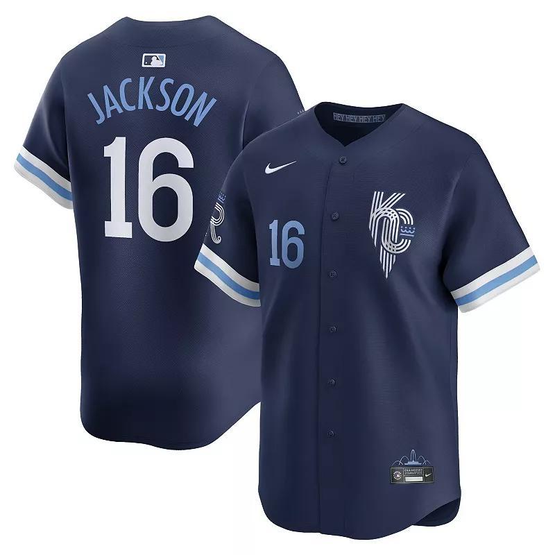 Mens Nike Bo Jackson Kansas City Royals City Connect Retired Player Jersey Blue Product Image