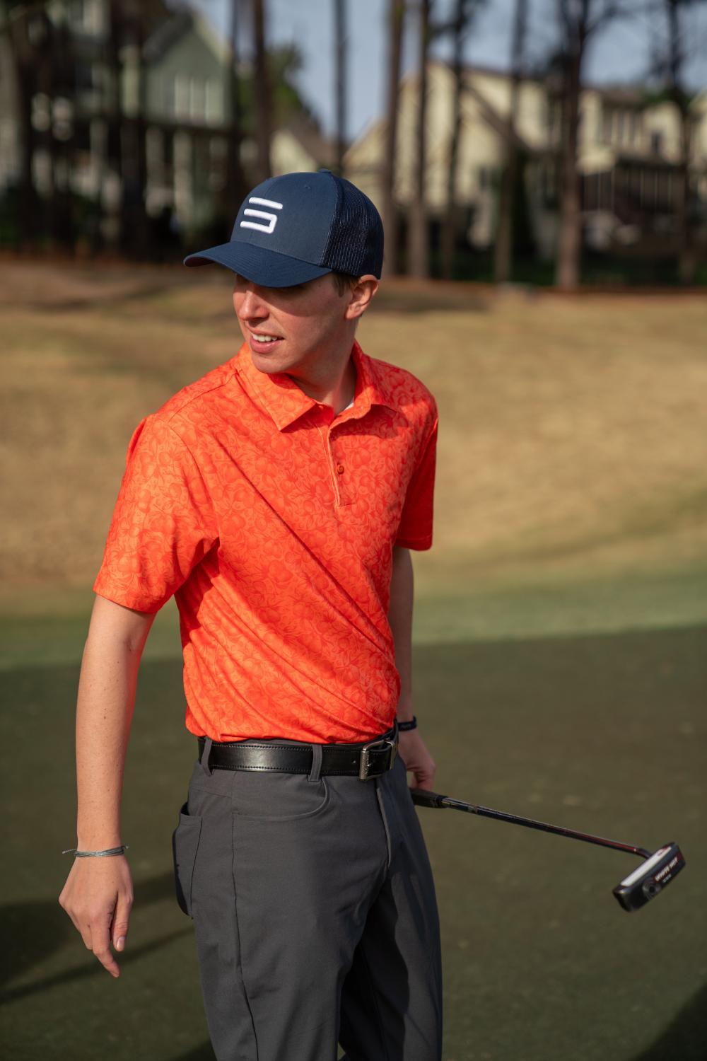 Three Sixty Six Men’s Print Golf Polos Product Image