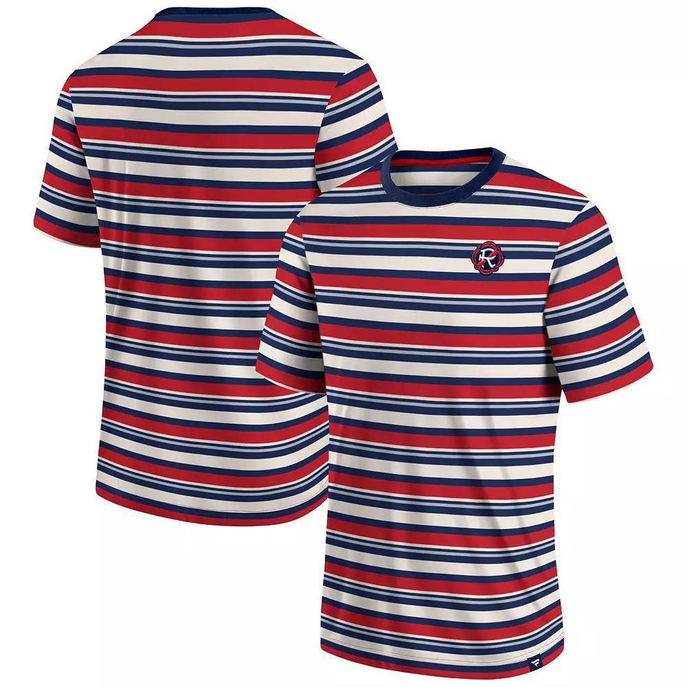 Men's Fanatics Branded Red New England Revolution Shot Clock Stripe T-Shirt, Size: Large, Ner Red Product Image