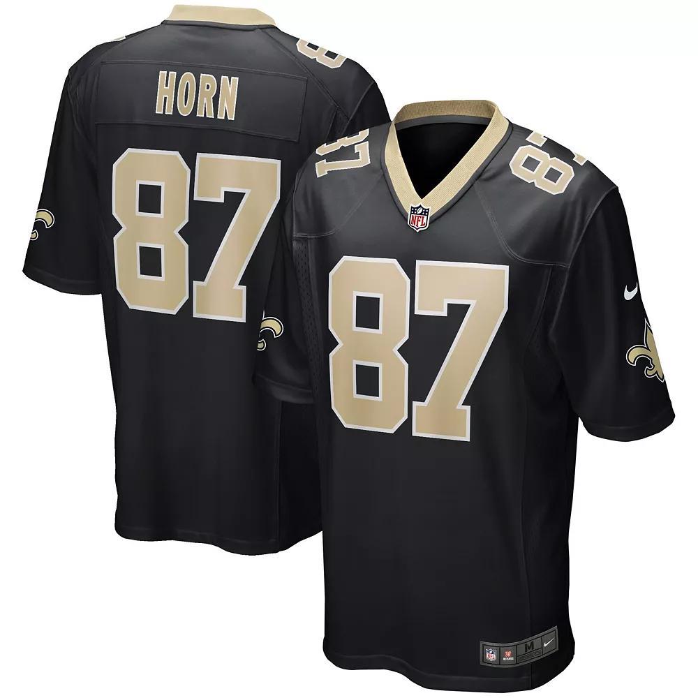 Men's Nike Joe Horn Black New Orleans Saints Game Retired Player Jersey, Size: 3XL Product Image