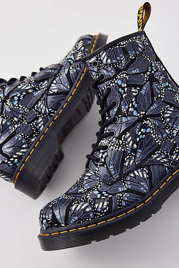 DR. MARTENS' Women's 1460 Butterfly Print Suede Lace-up Boot In Butterfly Yellow Suede, Women's At Urban Outfitte Product Image