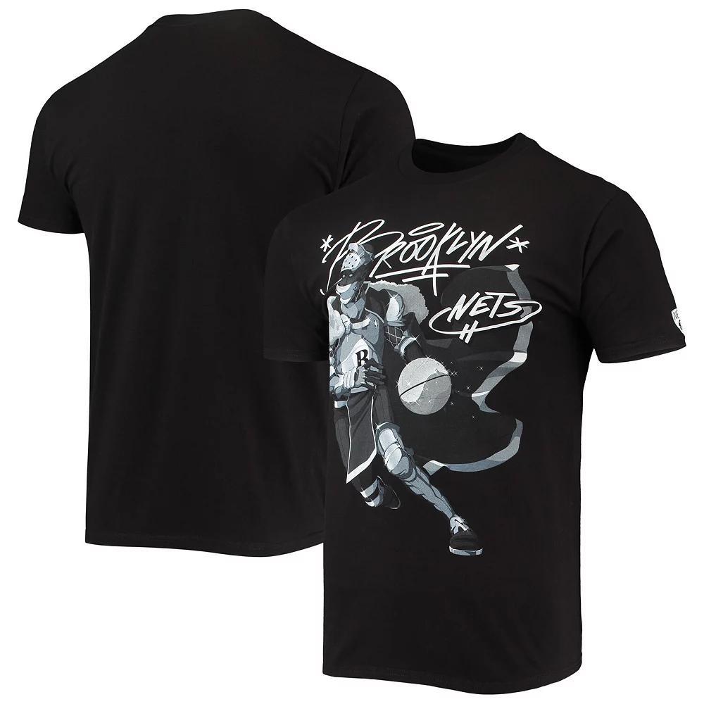 Men's NBA x McFlyy Black Brooklyn Nets Identify Artist Series T-Shirt, Size: XL Product Image