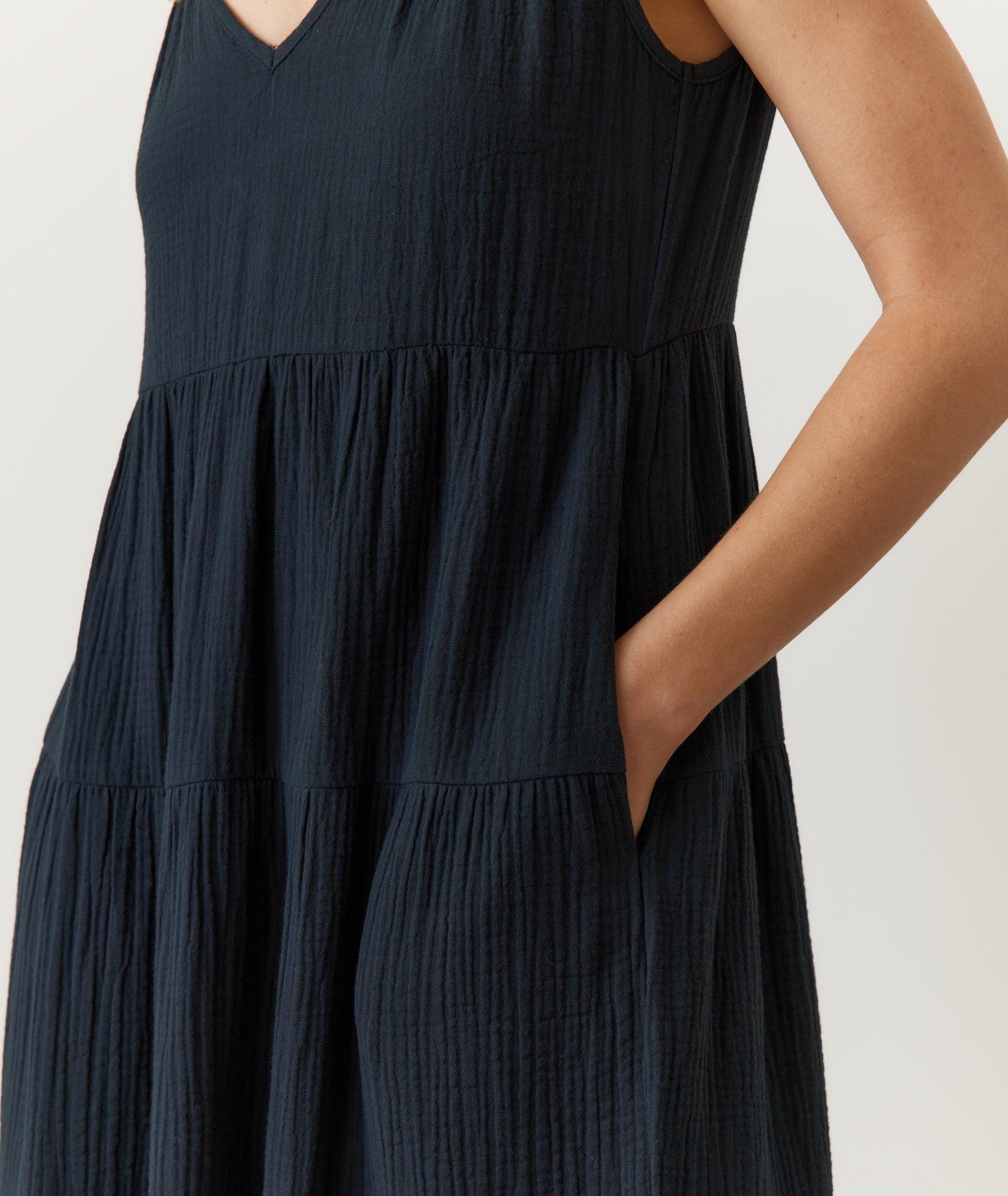 Corinne Double Cloth Maxi Dress Product Image