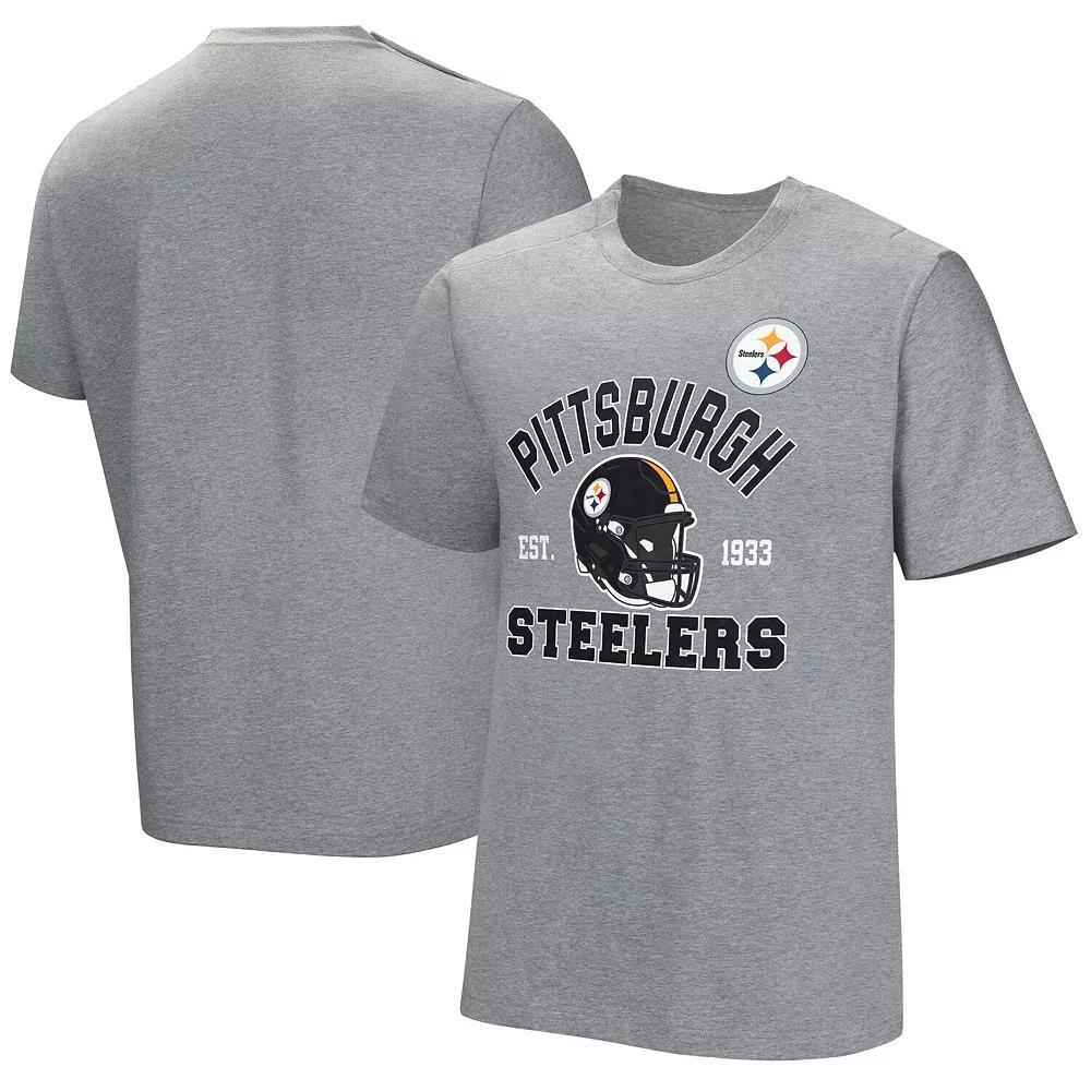 Mens Gray Pittsburgh Steelers Tackle Adaptive T-Shirt Product Image