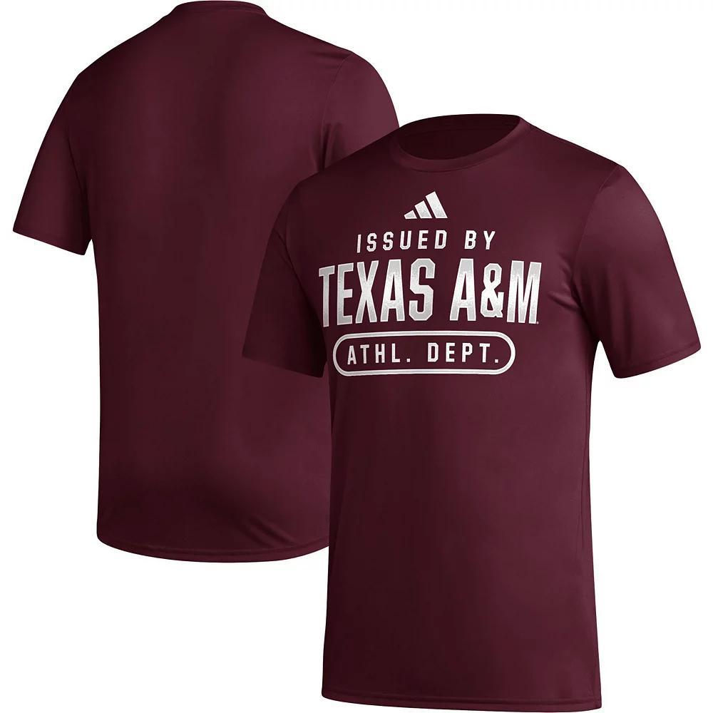 Men's adidas Maroon Texas A&M Aggies Sideline AEROREADY Pregame T-Shirt, Size: Large, Red Product Image
