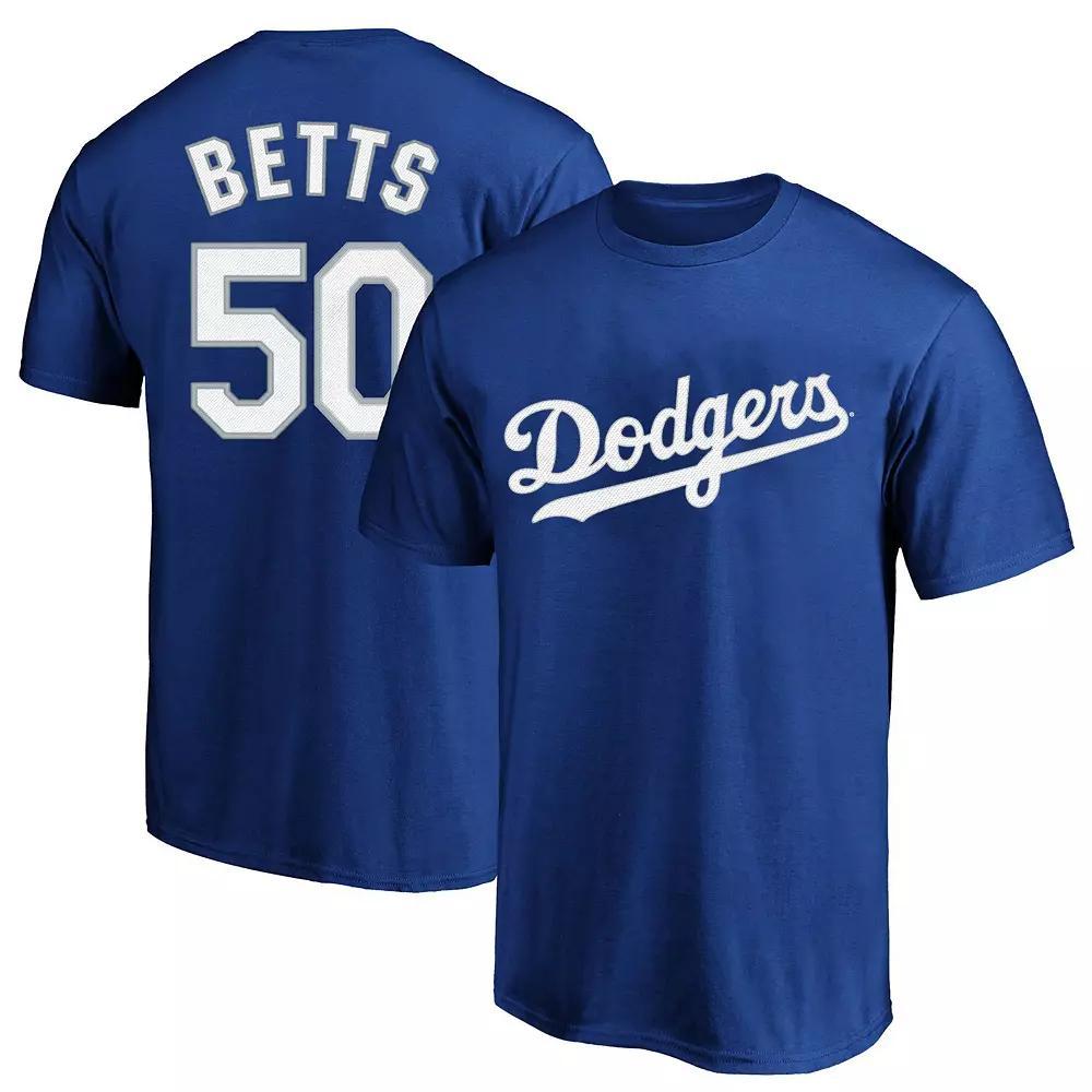 Men's Mookie Betts Royal Los Angeles Dodgers Big & Tall Name & Number T-Shirt, Size: XLT, Blue Product Image