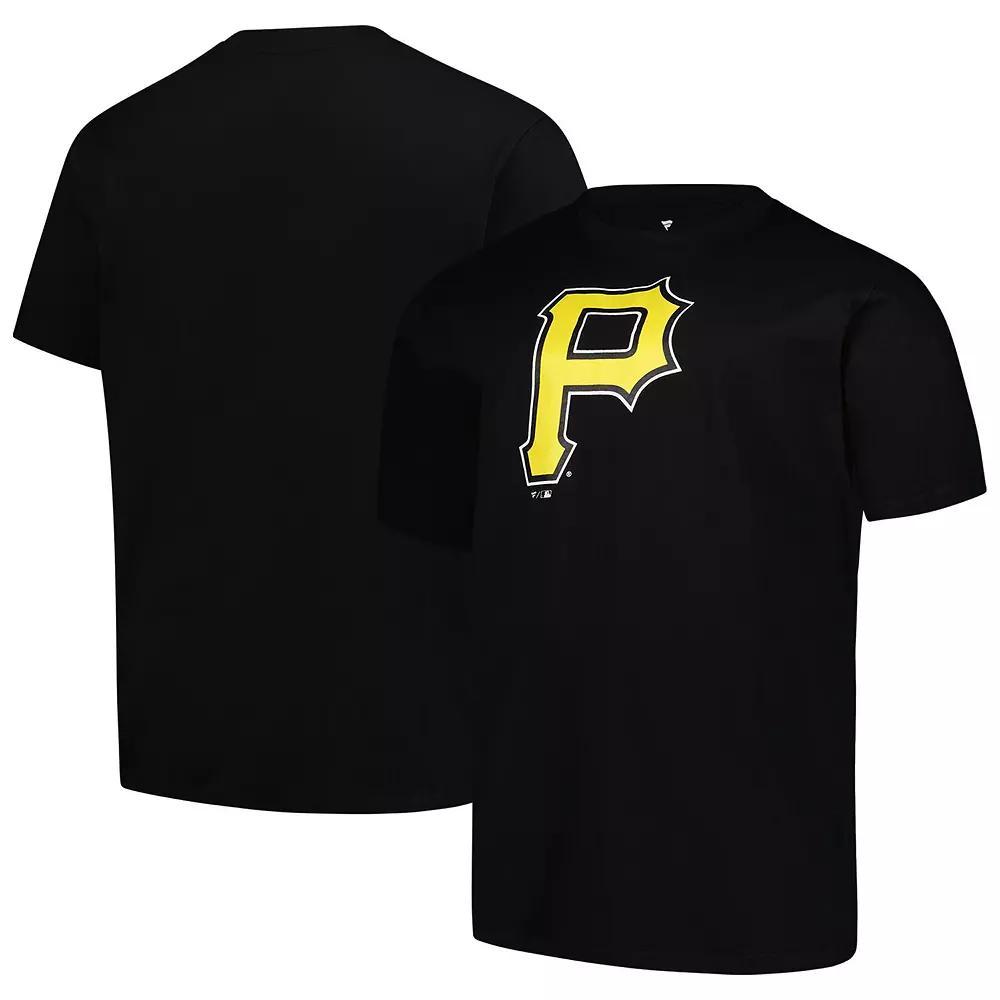 Men's Profile Black Pittsburgh Pirates Big & Tall Primary Logo T-Shirt, Size: 2XB Product Image