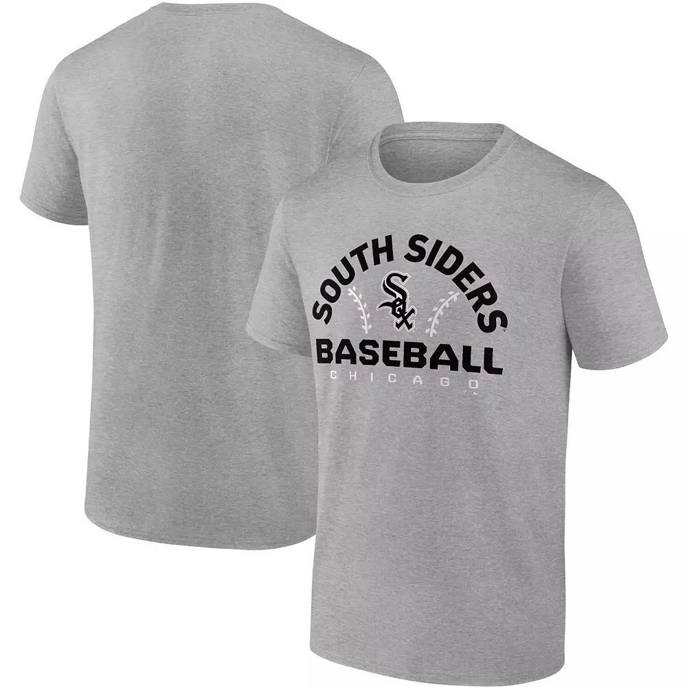 Men's Fanatics Branded Gray Chicago White Sox Iconic Go for Two T-Shirt, Size: Medium, Grey Product Image