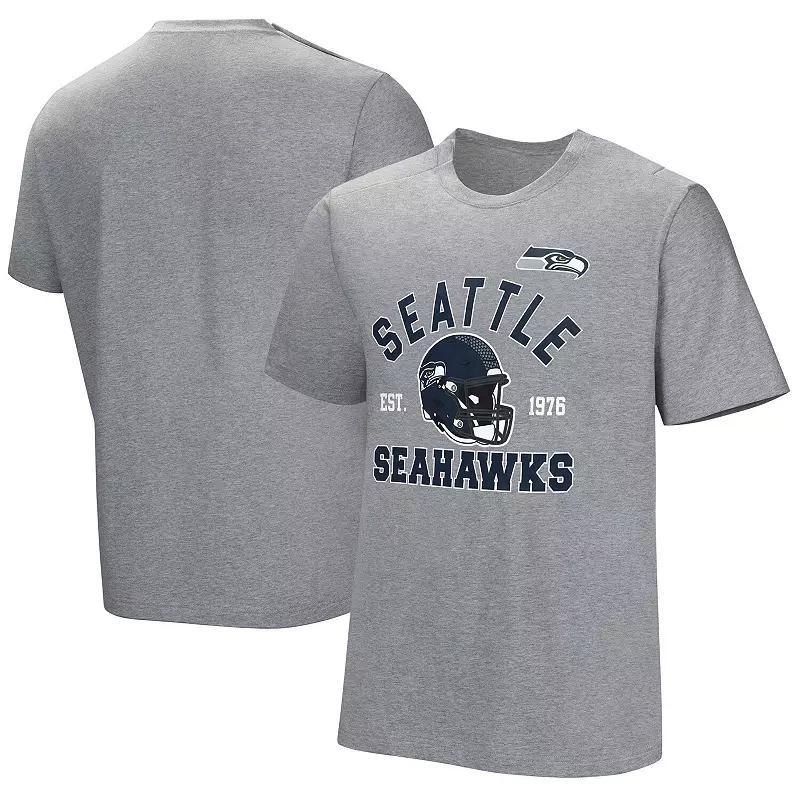 Men's  Gray Seattle Seahawks Tackle Adaptive T-Shirt, Size: Large, Grey Product Image