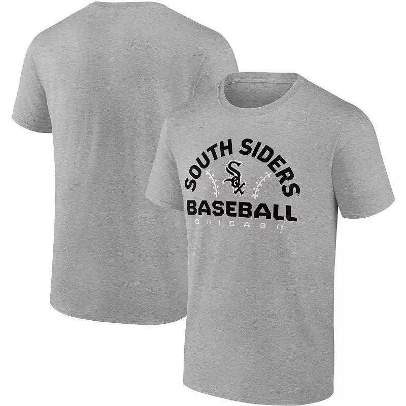 Men's Fanatics Branded Gray Chicago White Sox Iconic Go for Two T-Shirt, Size: Medium, Grey Product Image