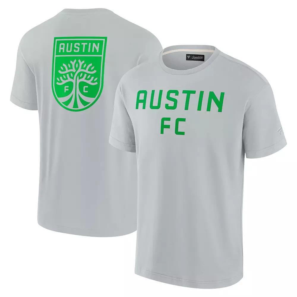 Men's Fanatics Signature  Gray Austin FC Oversized Logo T-Shirt, Size: 4XL, Afc Grey Product Image