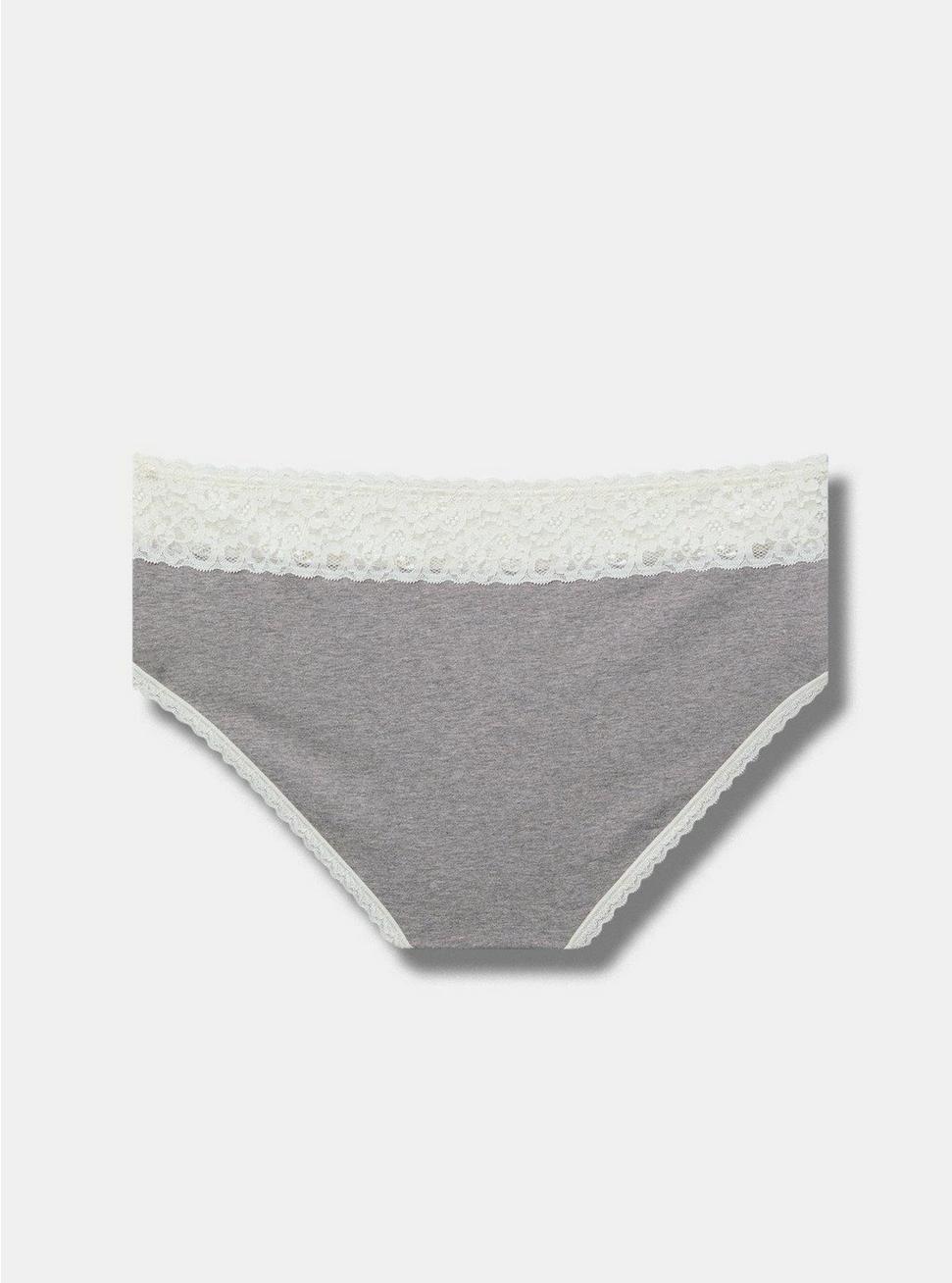 Mid-Rise Hipster Lace-Trim Panty Product Image