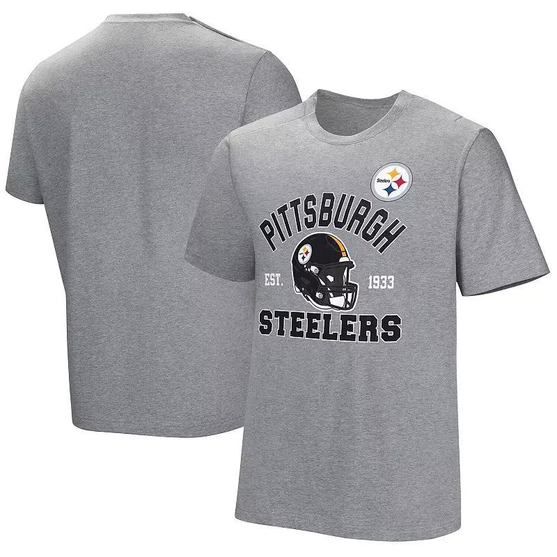 Mens Gray Pittsburgh Steelers Tackle Adaptive T-Shirt Product Image