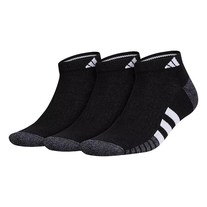 Men's adidas Cushioned 3.0 3-Pack Low Cut Socks, Size: 6-12, White Product Image