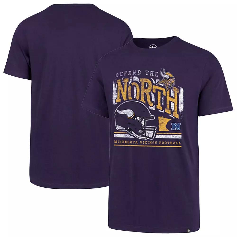 Men's '47 Purple Minnesota Vikings Regional Super Rival T-Shirt, Size: Large Product Image