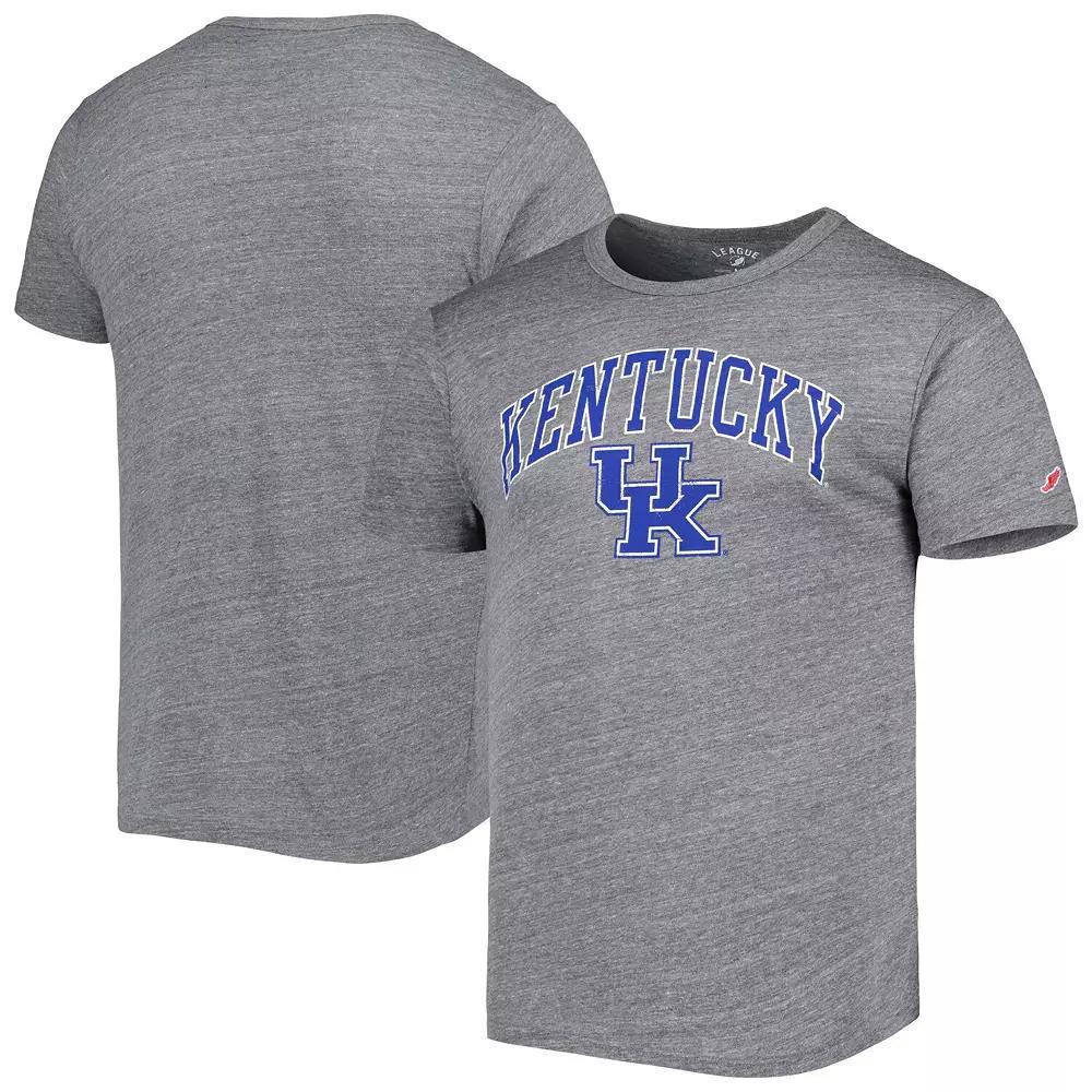 Men's League Collegiate Wear Heather Gray Kentucky Wildcats 1965 Arch Victory Falls Tri-Blend T-Shirt, Size: Medium, Grey Product Image