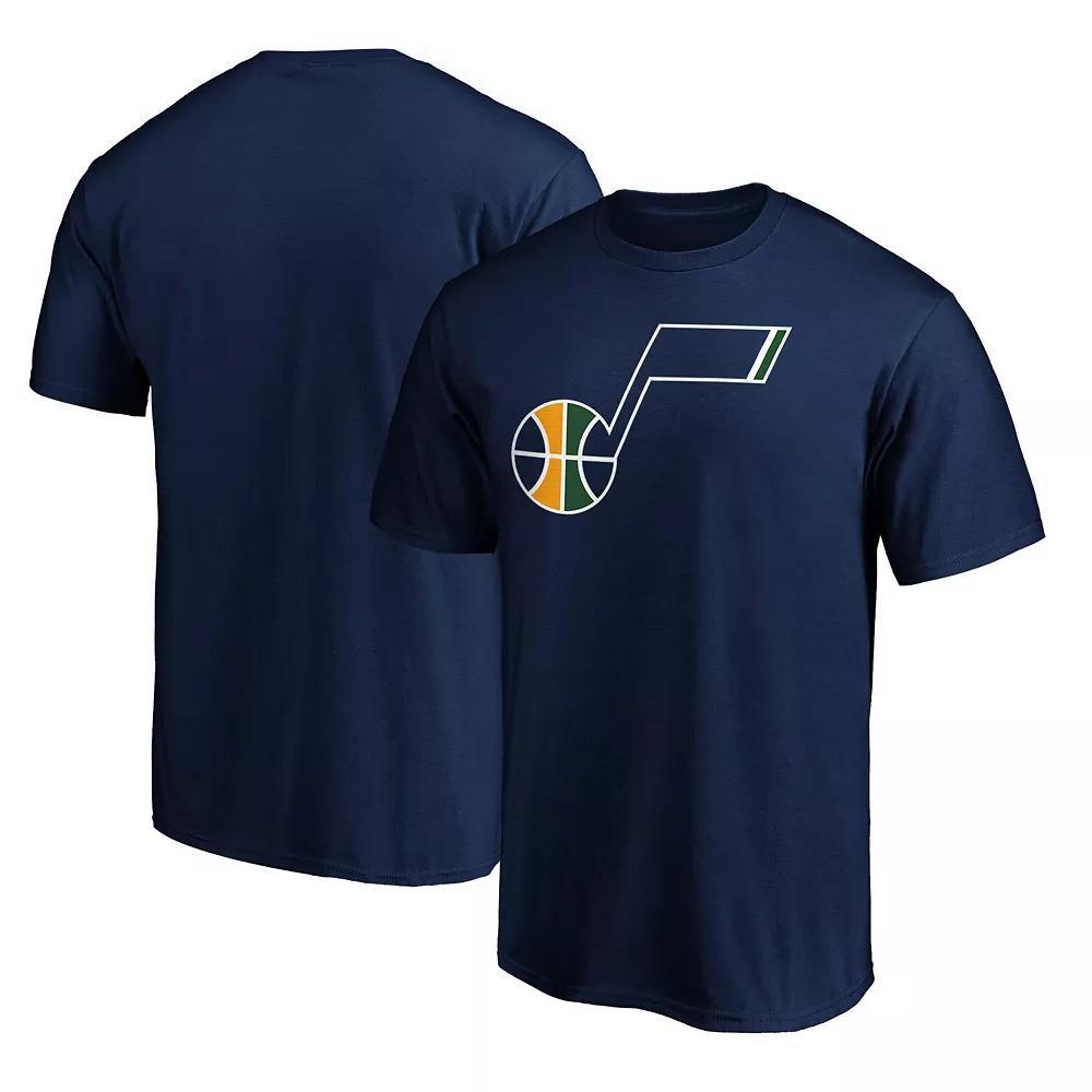 Mens Fanatics Branded Navy Utah Jazz Primary Team Logo T-Shirt Jaz Blue Product Image