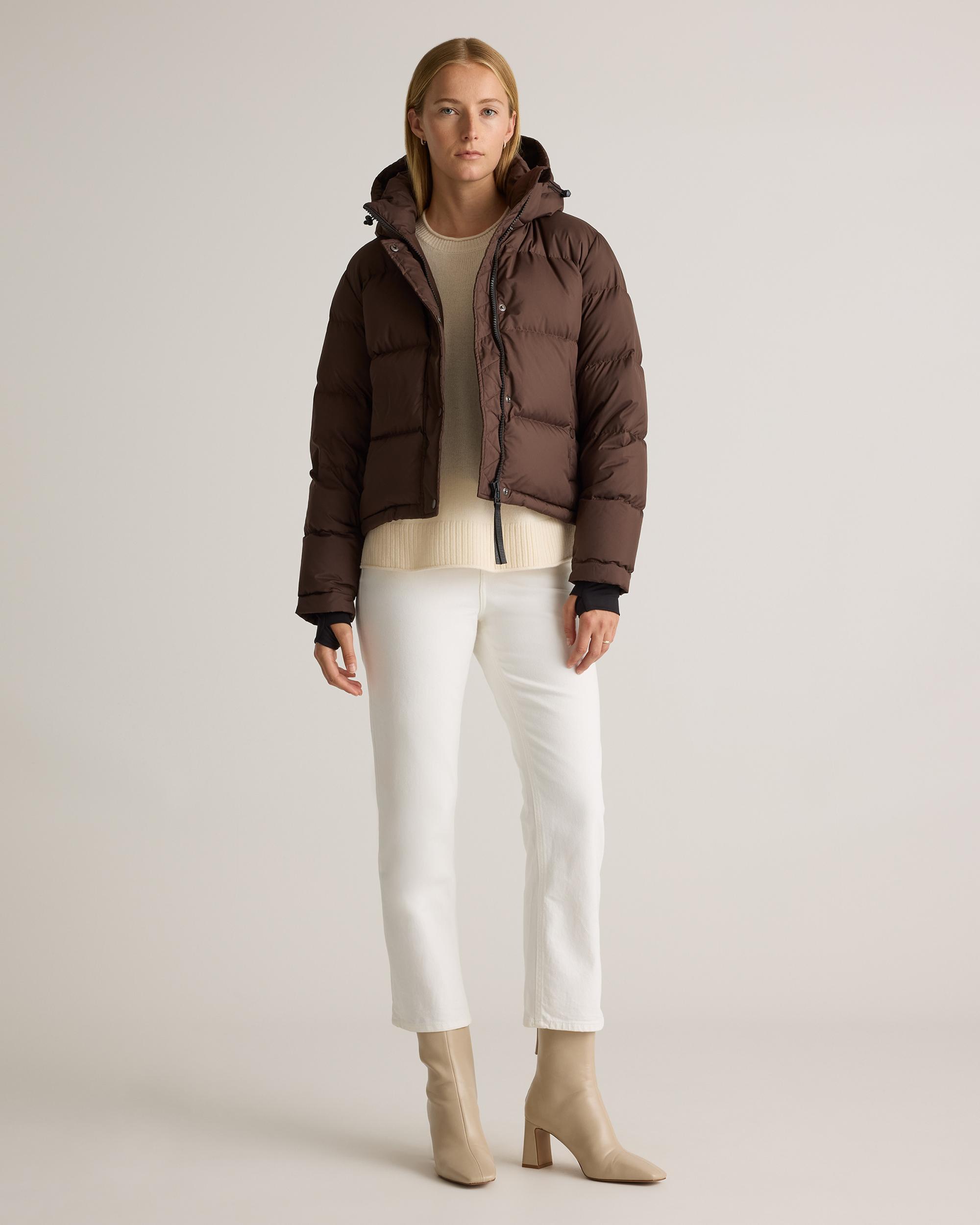 Quince | Women's Responsible Down Cropped Puffer Jacket Size XS, Recycled Polyester Product Image