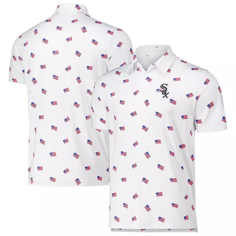 Men's Antigua White Chicago White Sox  Americana Polo, Size: XL Product Image