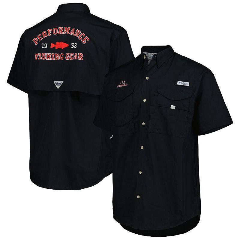 Men's Columbia Black Georgia Bulldogs Bonehead Button-Up Shirt, Size: XL Product Image