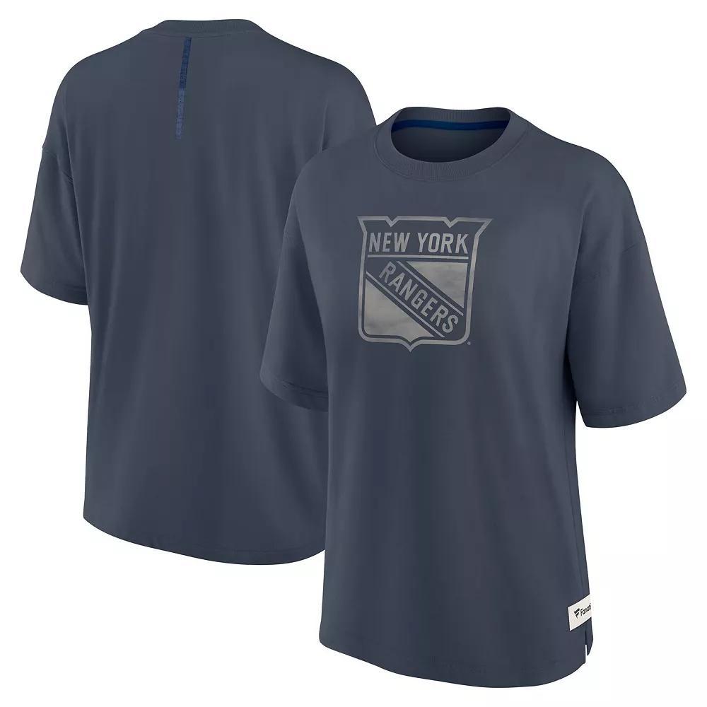 Women's Fanatics Blue New York Yankees Elements Raw Edge Future Ground T-Shirt, Size: 3XL Product Image