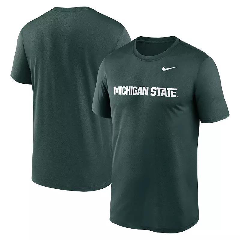Men's Nike Green Michigan State Spartans Primetime Legend Wordmark T-Shirt, Size: Large Product Image
