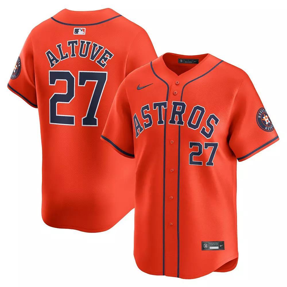 Men's Nike Jose Altuve Orange Houston Astros Alternate Limited Player Jersey, Size: Medium Product Image