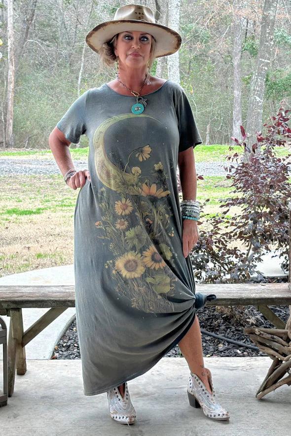Dawny Moon Flower Dress by Jaded Gypsy Product Image