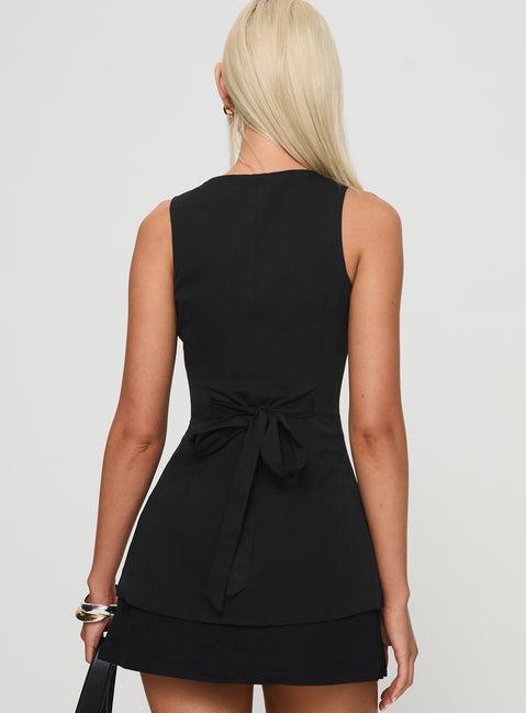 Mystick Vest Top Black Product Image