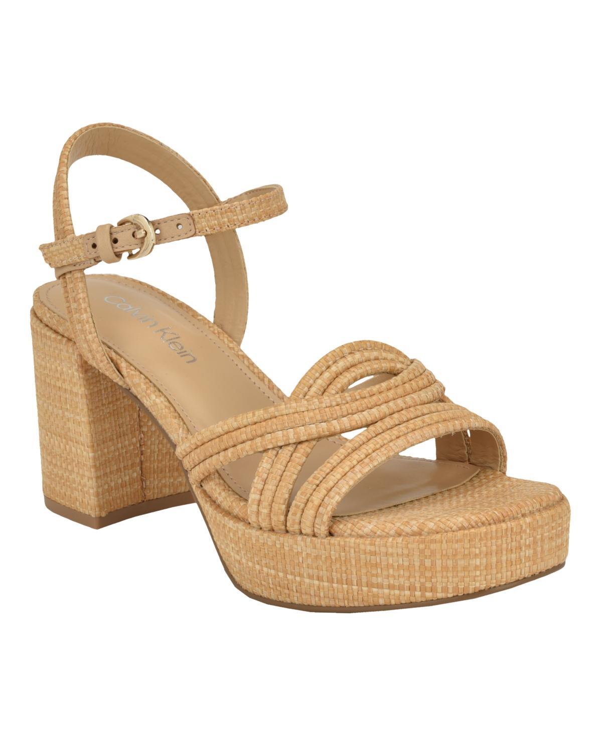 Calvin Klein Womens Lailly Strappy Platform Sandals Product Image