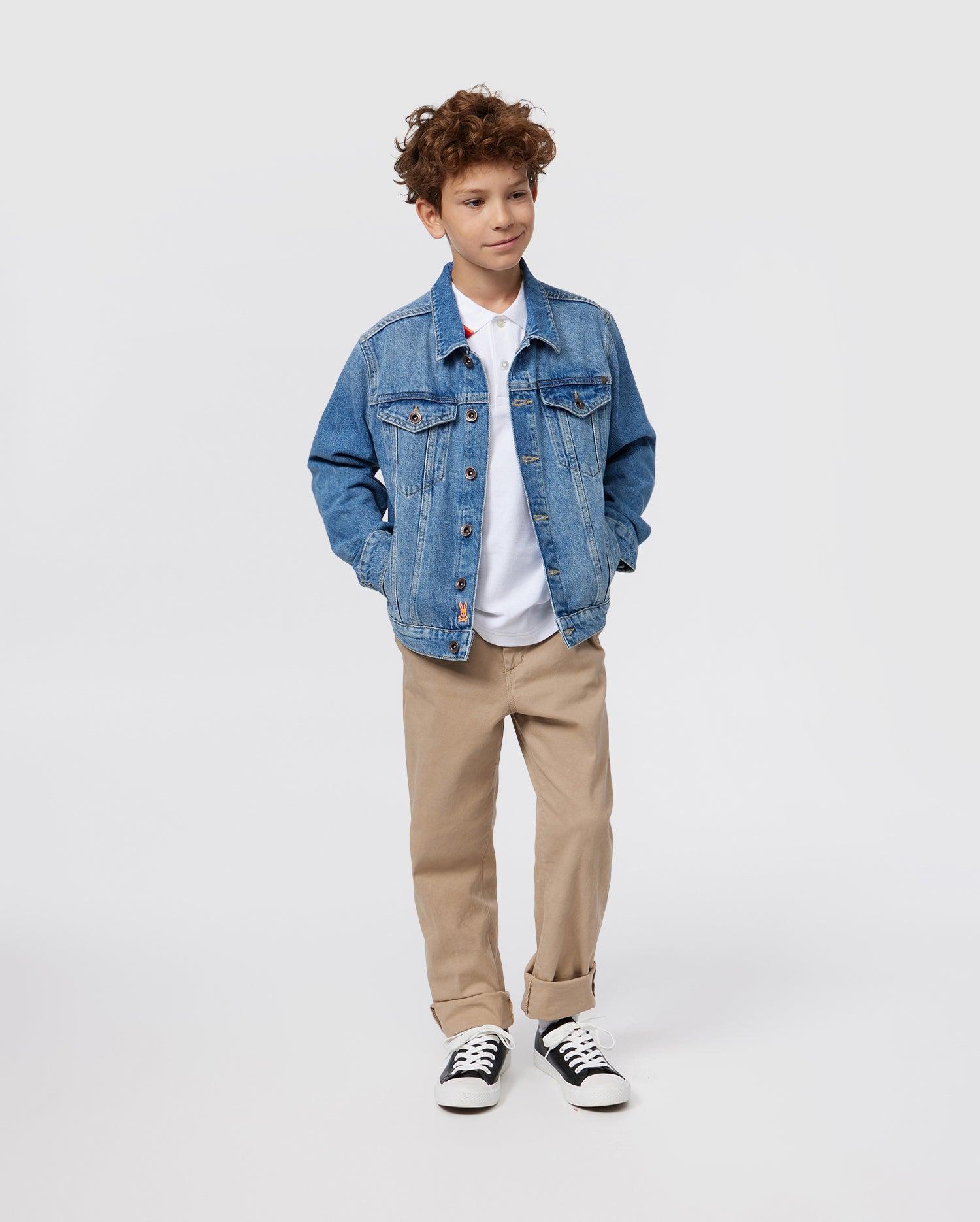 KIDS PATHE DENIM JACKET - B0J741X1CO Product Image