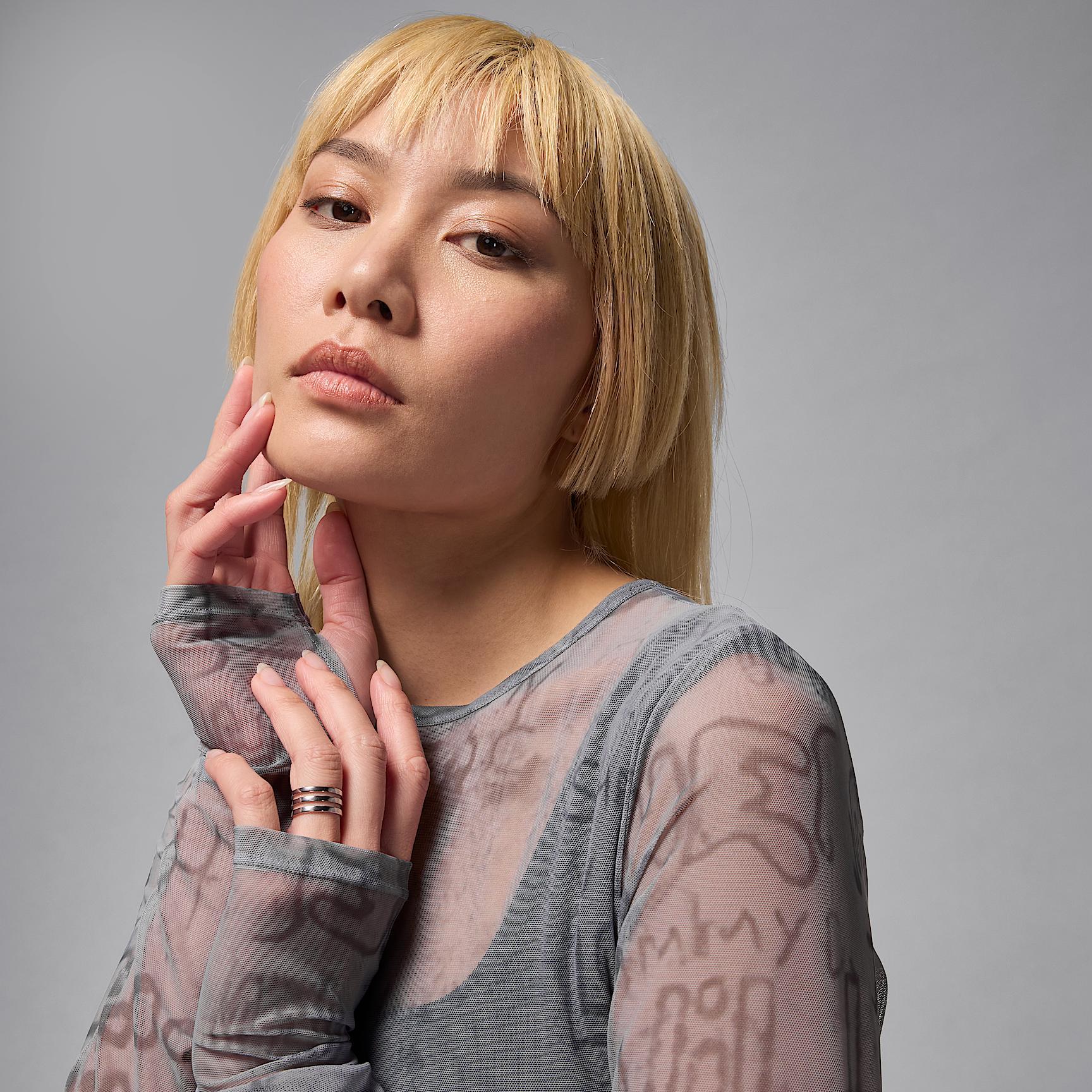 Women's Air Jordan Mesh Long-Sleeve Top Product Image