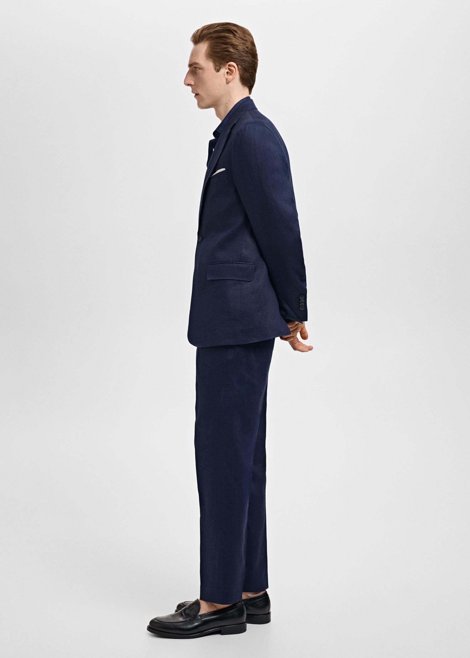 Amalfi 100% linen slim-fit suit pants - Men | MANGO USA Product Image