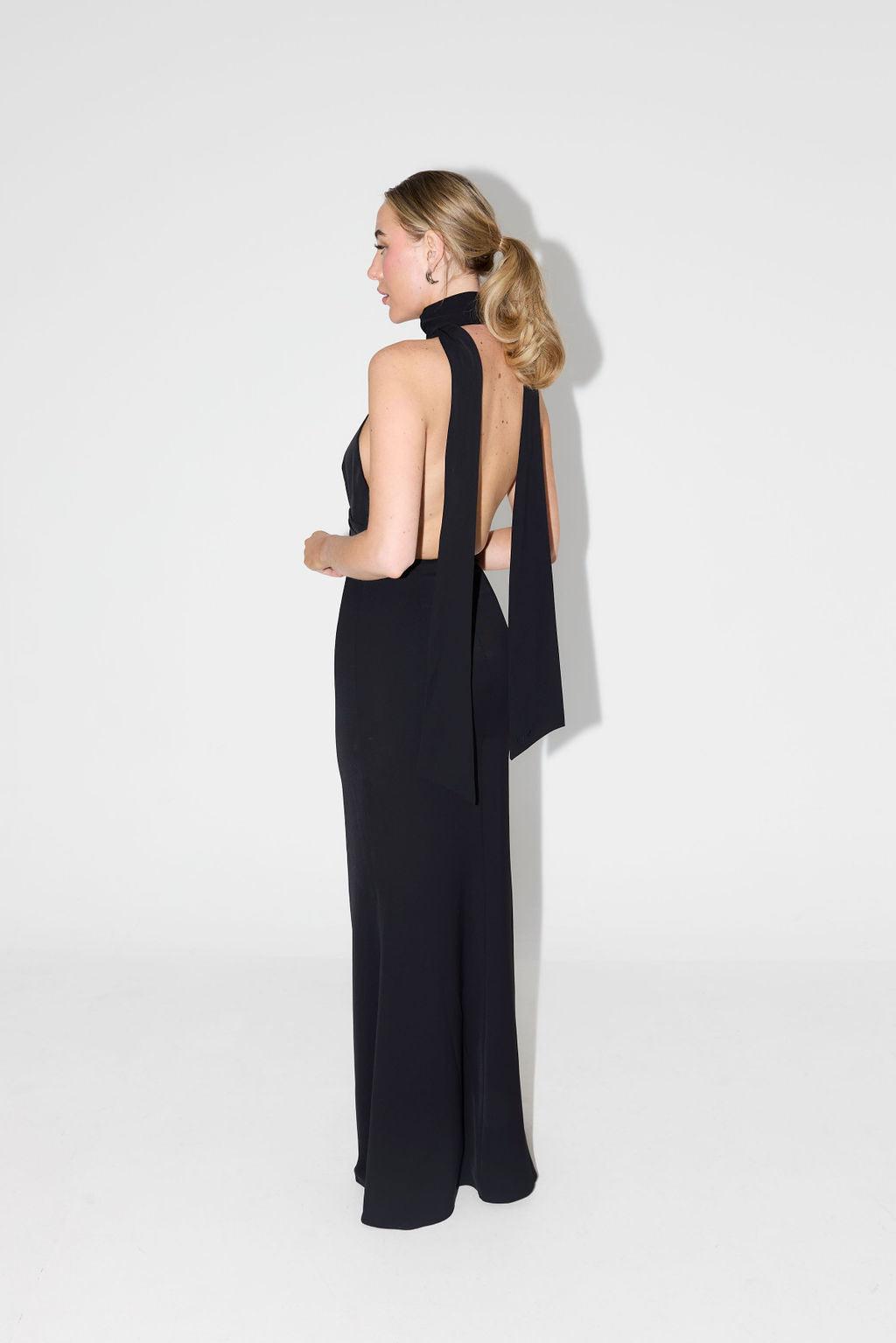 The Ultimate Muse Tie Neck Maxi Dress Product Image