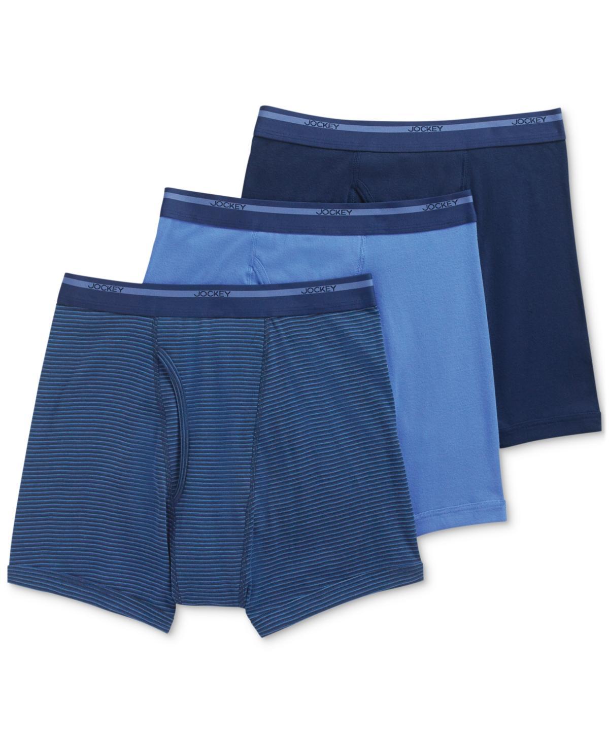 Mens Jockey 3-Pack Lightweight Classic 5 Boxer Brief Black Product Image