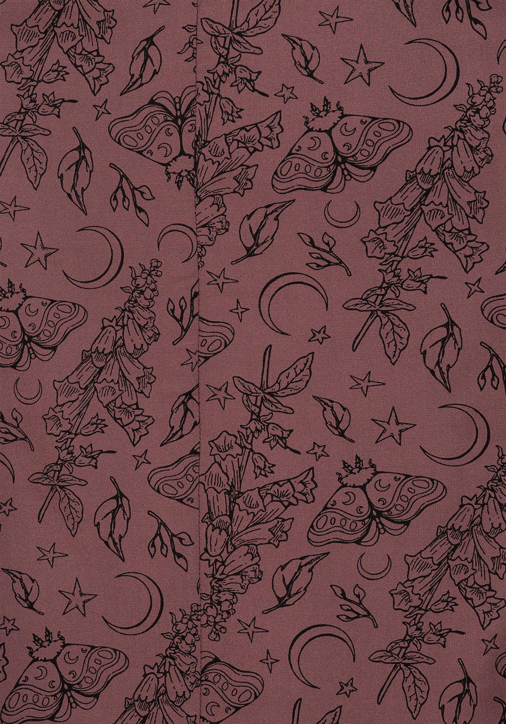 Roxana Moth Foxglove Button Down Midi Shirt Dress Product Image