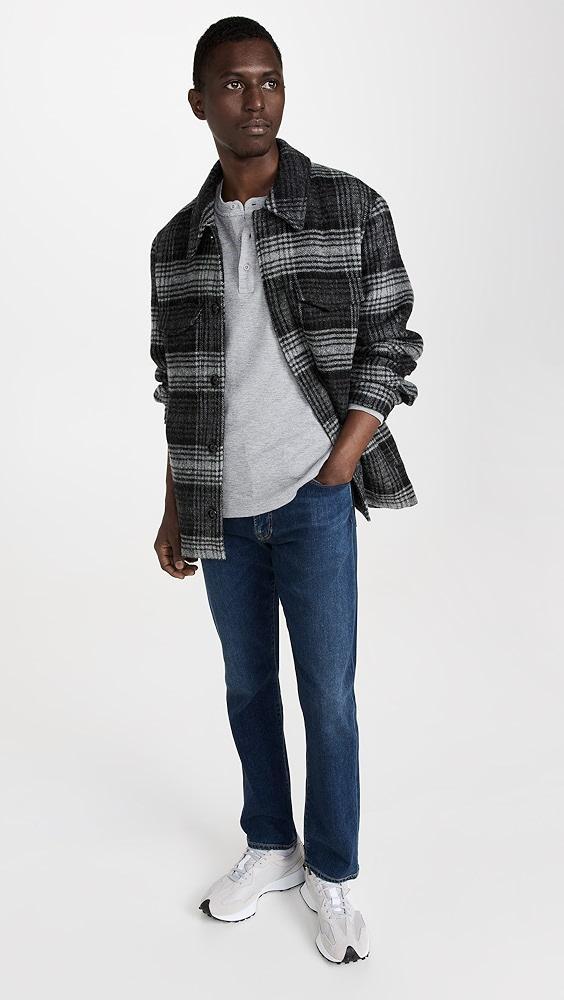 Reigning Champ Slub Long Sleeve Henley Tee | Shopbop Product Image