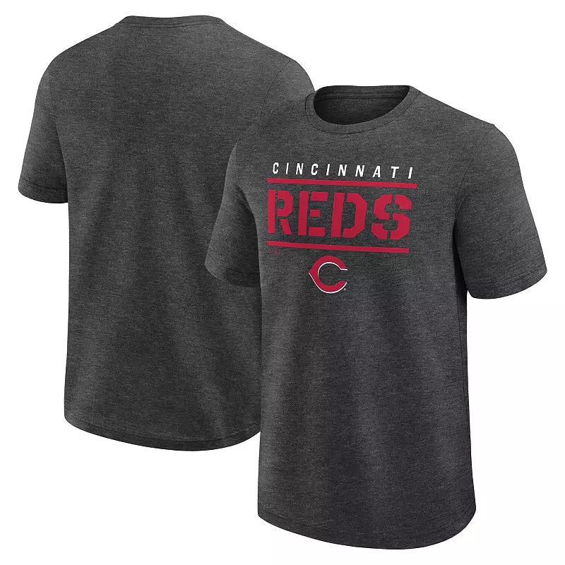 Men's Fanatics Heather Charcoal Colorado Rockies Top Notch T-Shirt, Size: Medium Product Image