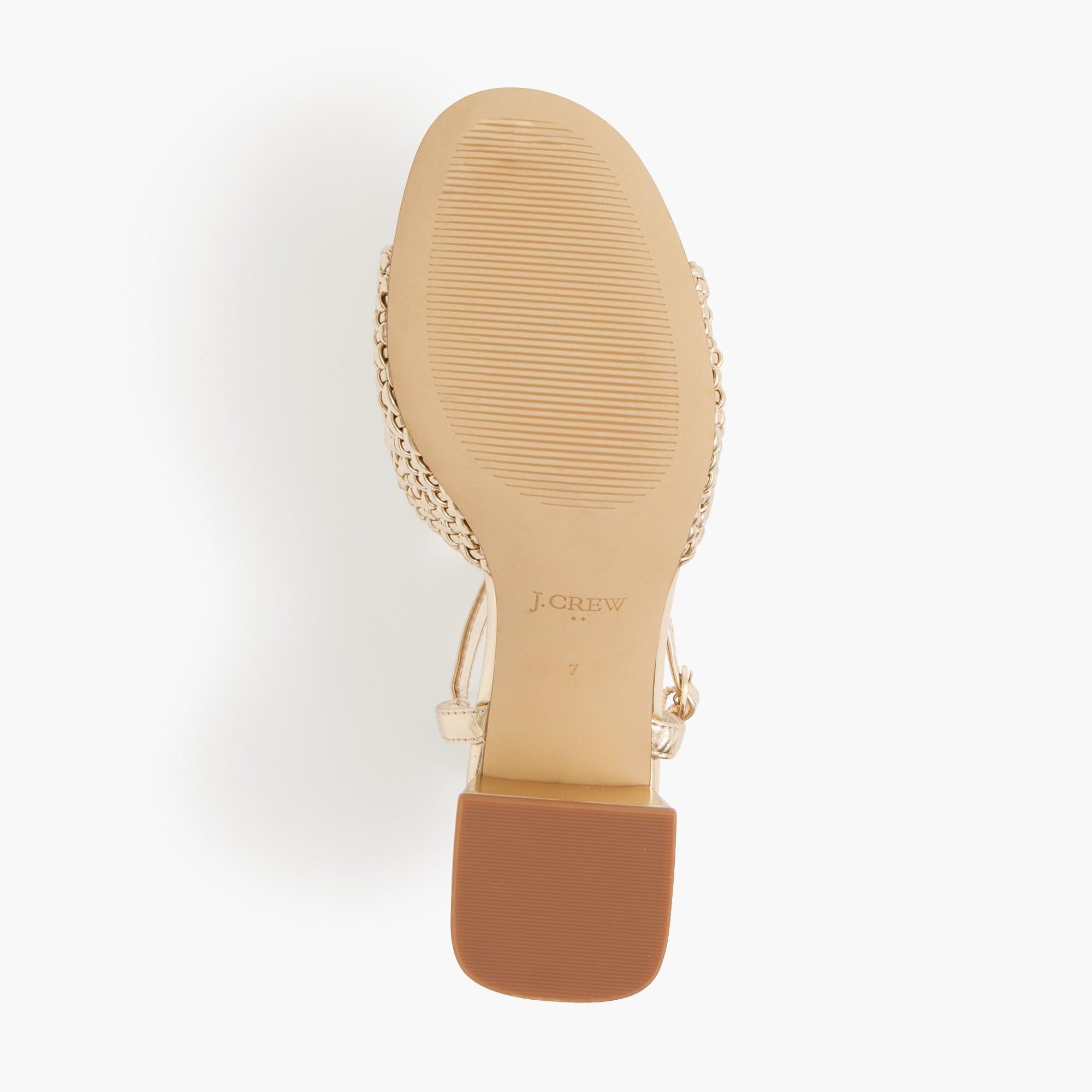 Woven heeled sandals Product Image