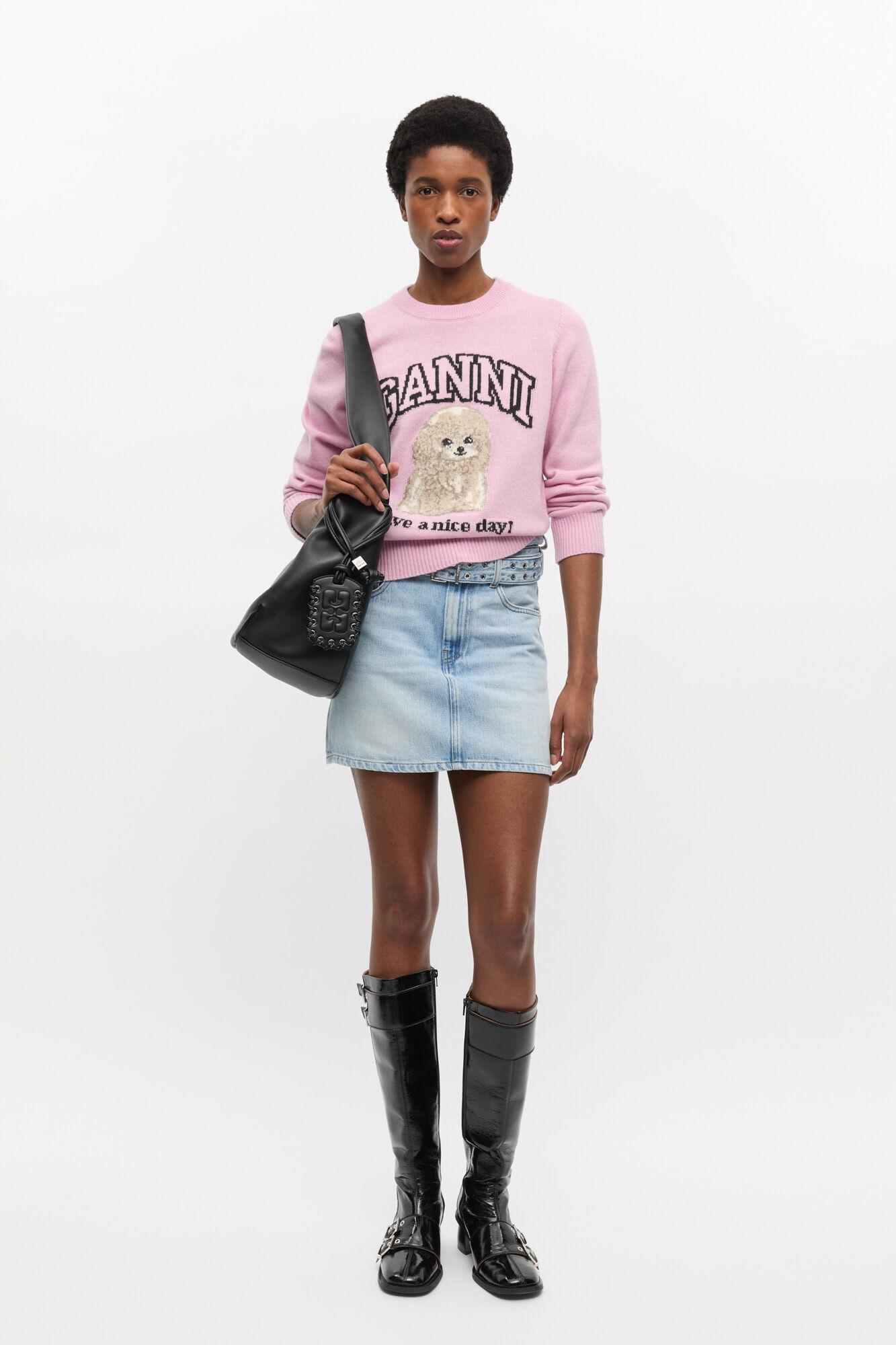 Pink Poodle Sweater Product Image