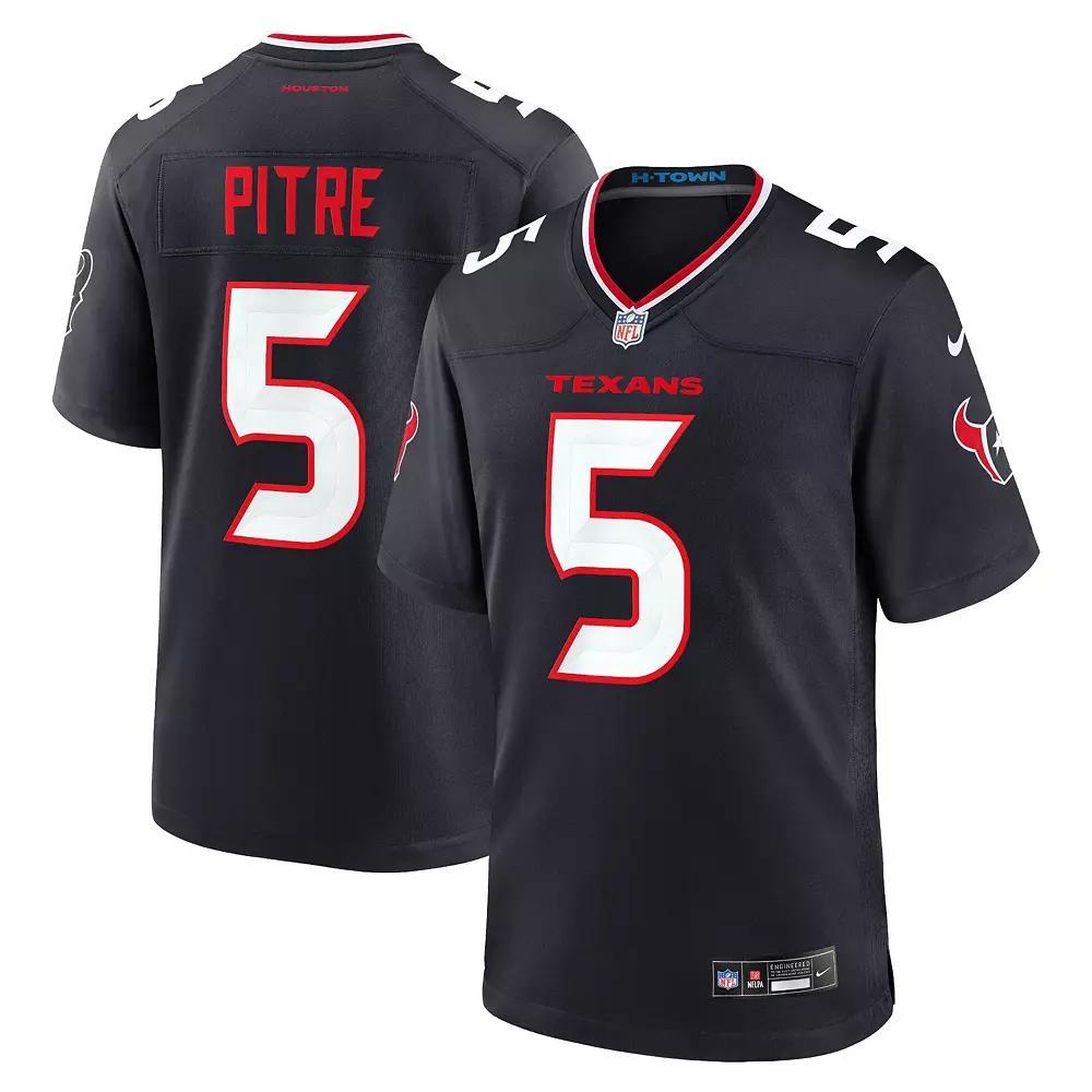 Men's Nike Jalen Pitre Navy Houston Texans Game Jersey, Size: 2XL, Blue Product Image