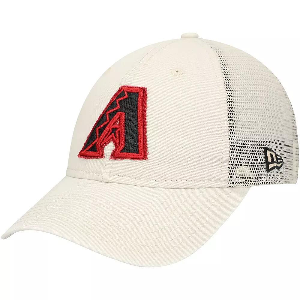 Men's New Era Stone Arizona Diamondbacks Game Day 9TWENTY Adjustable Trucker Hat, Team Product Image